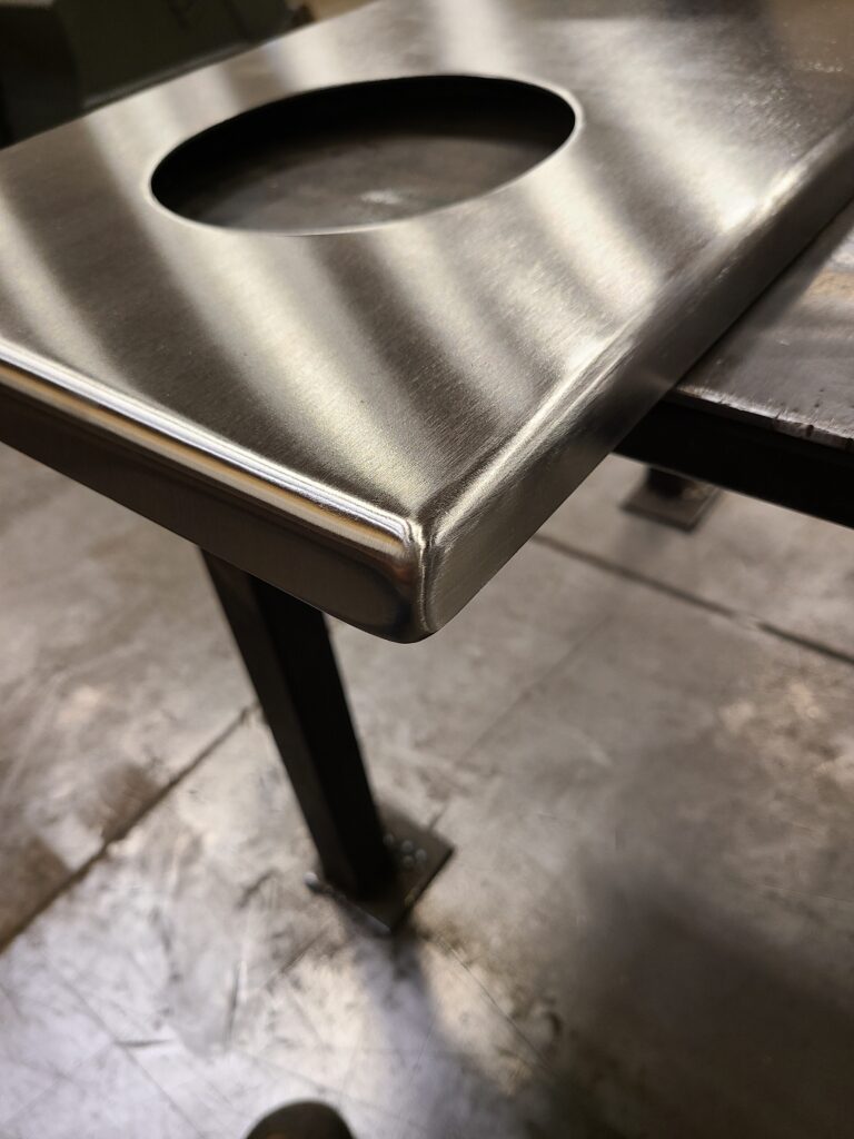 Cleanly welded corner