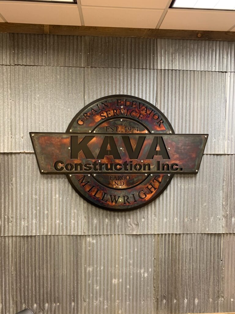 Kava Fabrication Metal Sign