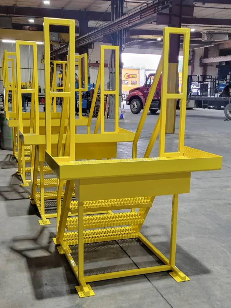 Safety Yellow Mobile Stairs