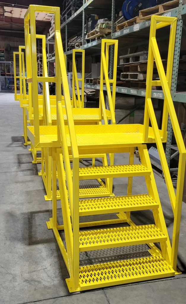 Safety Yellow Mobile Stairs